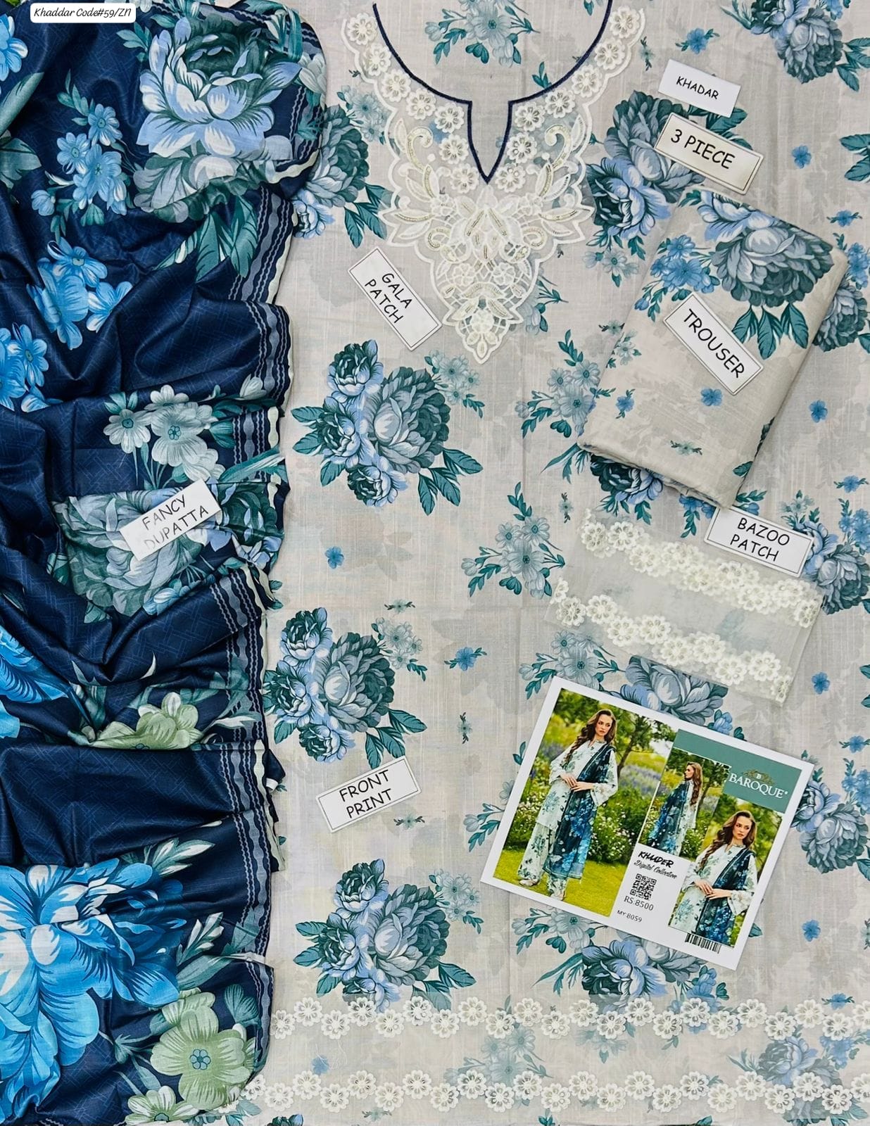 Baroque – Khaddar – 3-Piece