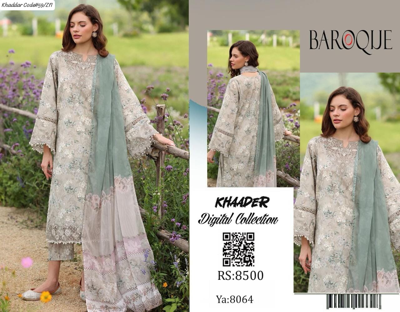 Baroque – Khaddar – 3-Piece