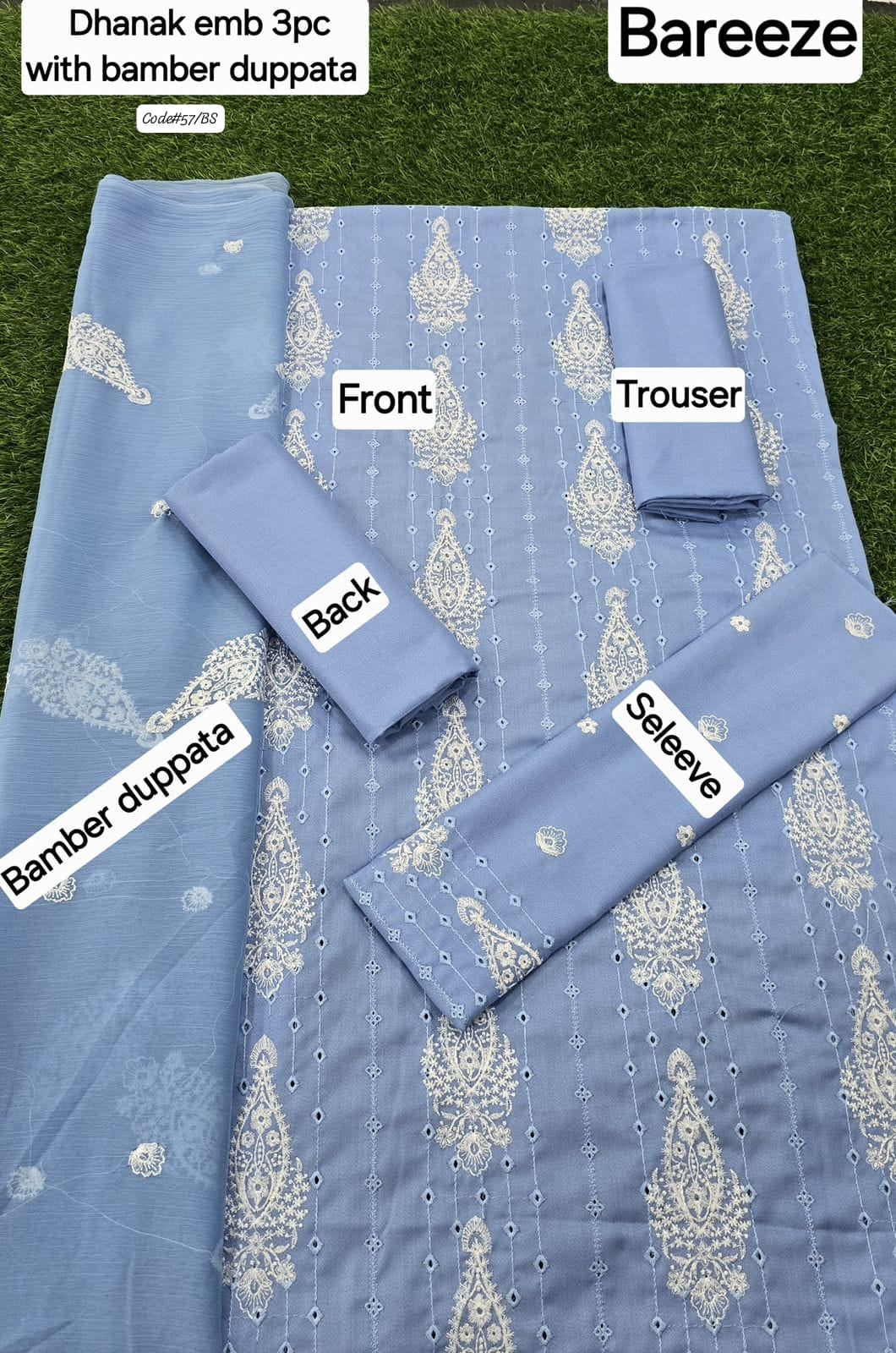 Zayniya Signature Collection – Dhanak – 3-Piece