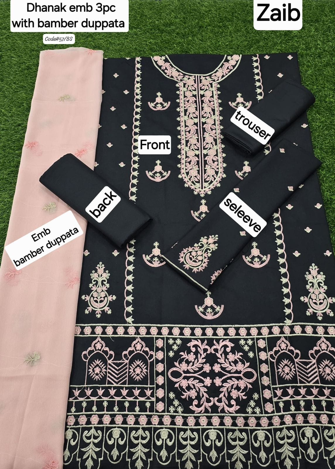 Zayniya Signature Collection – Dhanak – 3-Piece