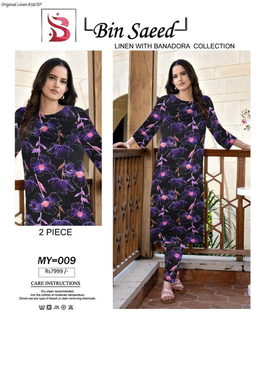 Bin Saeed – Linen – 2-Piece