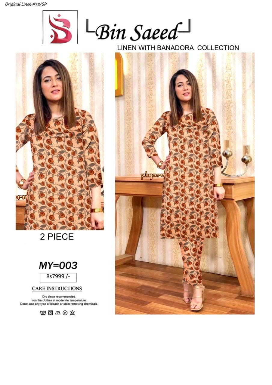 Bin Saeed – Linen – 2-Piece