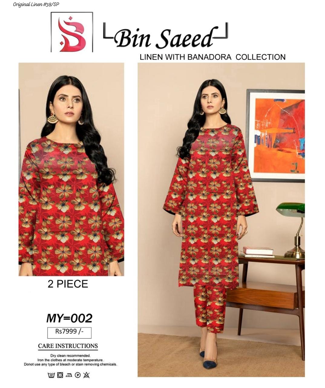 Bin Saeed – Linen – 2-Piece