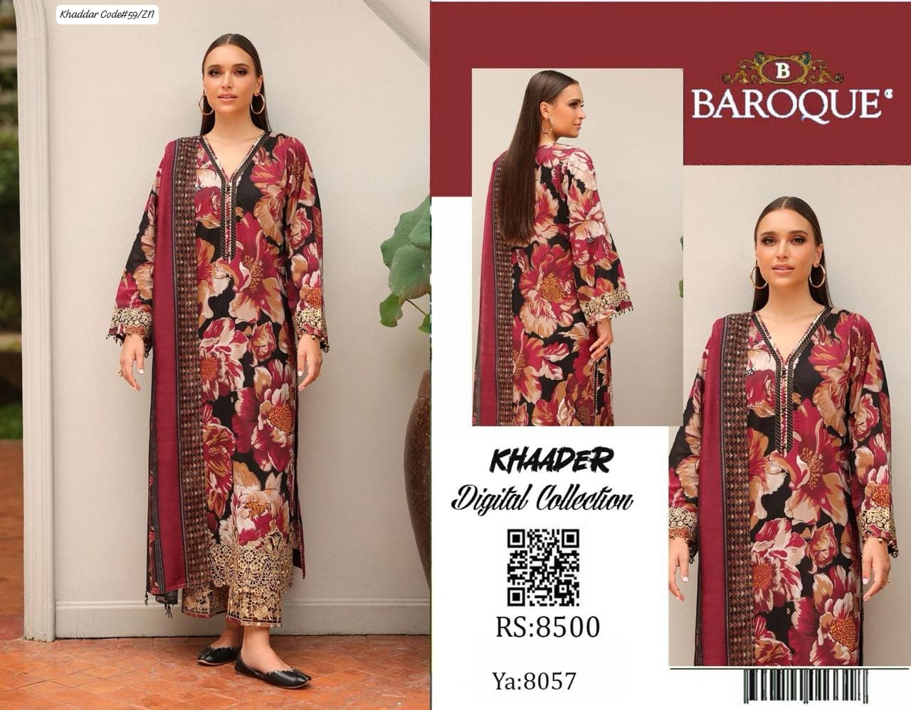 Baroque – Khaddar – 3-Piece