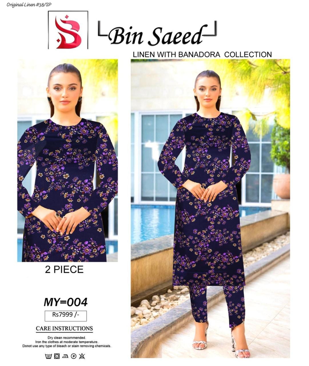 Bin Saeed – Linen – 2-Piece