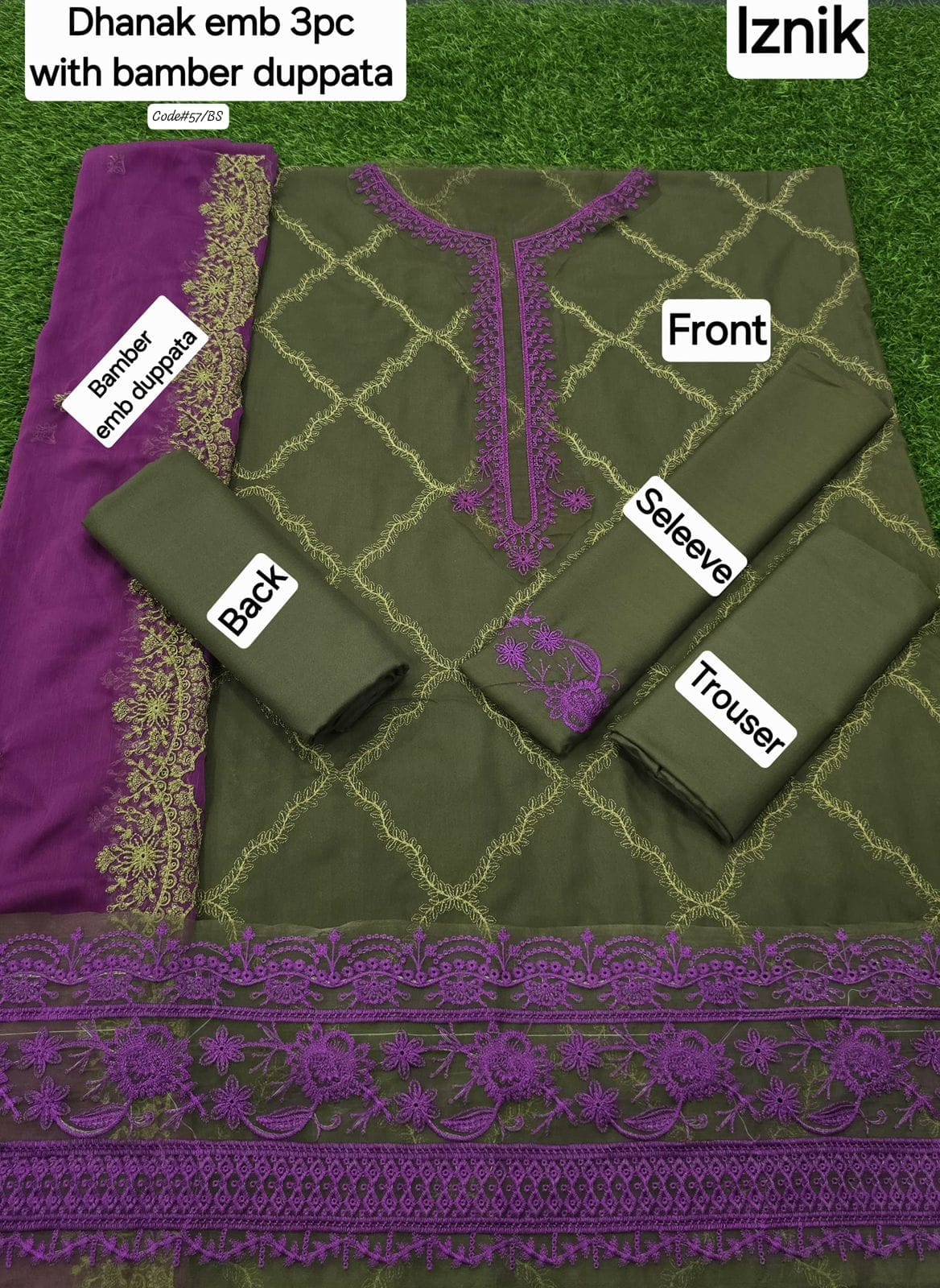 Zayniya Signature Collection – Dhanak – 3-Piece