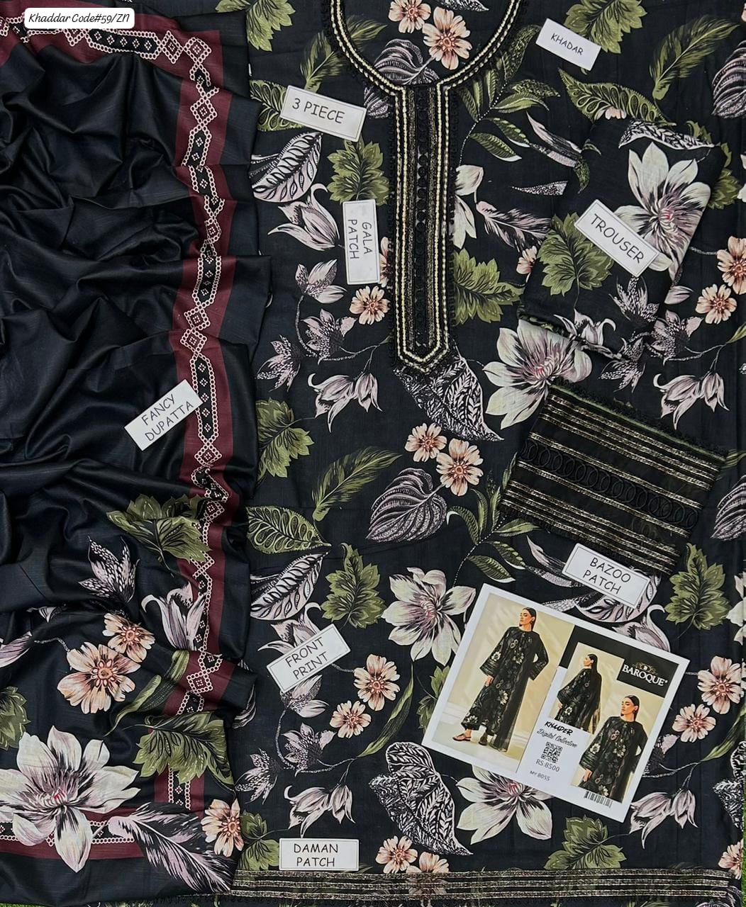 Baroque – Khaddar – 3-Piece