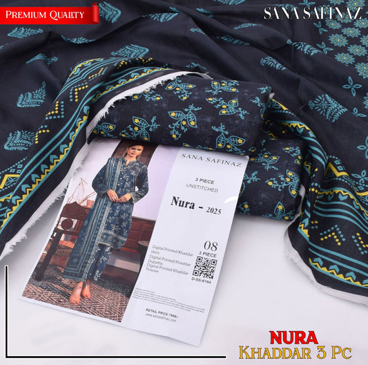 Sana Safinaz Women's Unstitched Printed Khaddar Winter Suit